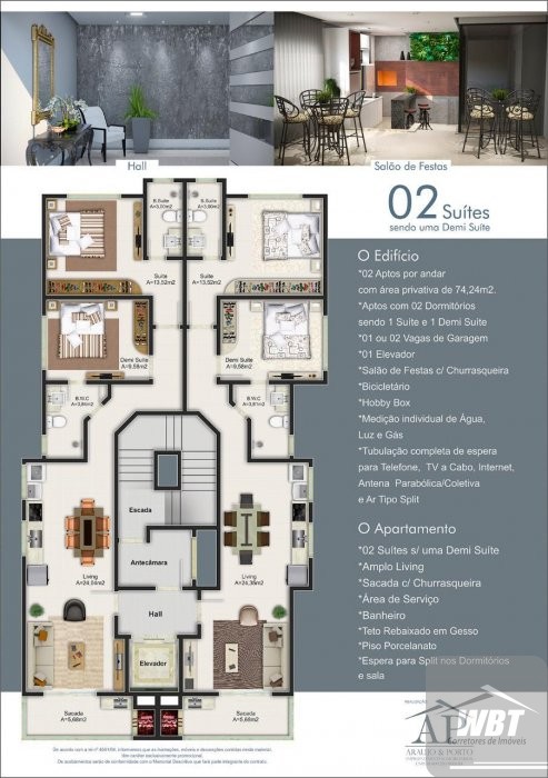 Residencial Arvoredo - Apto de 2 dormitorios 