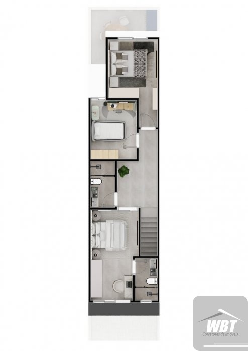 SOBRADOS COM 03 DORMS., SENDO 01 SUITE, FINANCI�VE